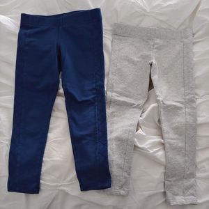 EUC GAP factory leggings in grey & navy,cute sides
